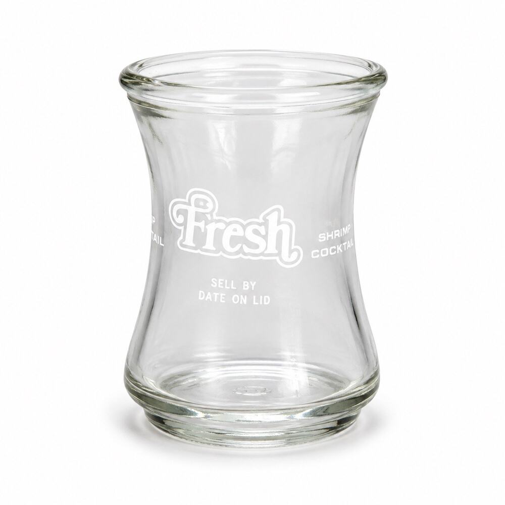 Vintage Fresh Shrimp Cocktail Sauce Glass Serving Cup Seafood Barware Decor
